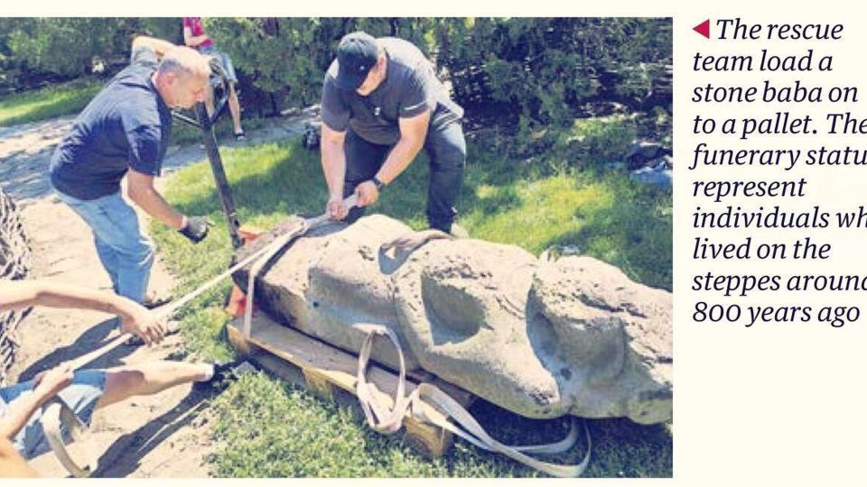 ВСУ и "археологи" воруют каменных скифских баб Донбасса — The Guardian