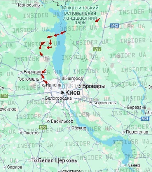 Удар нанесён по Бучанскому району Киевской области