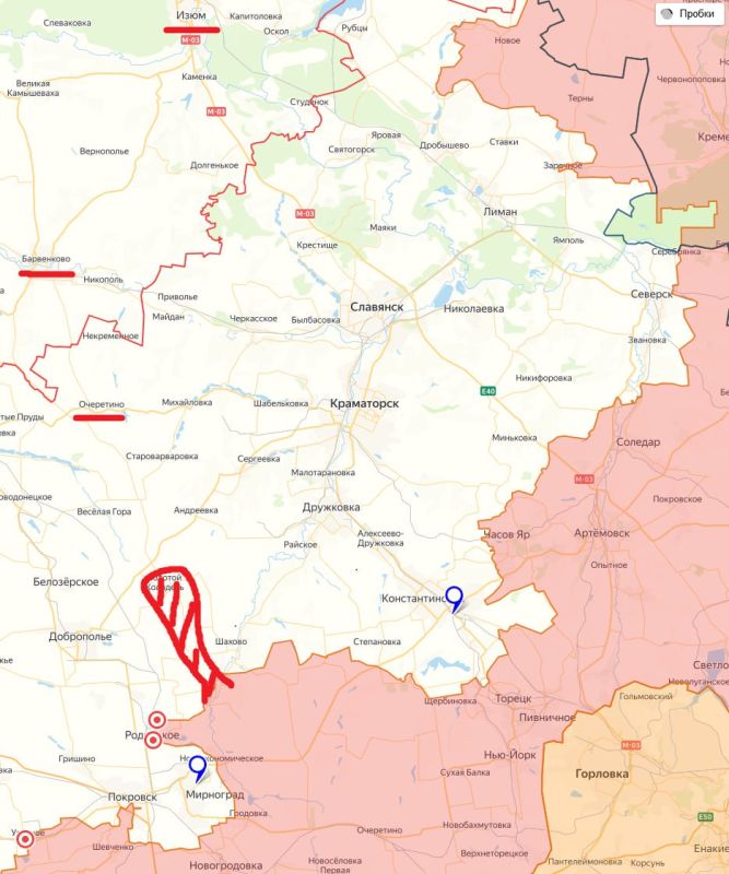 Борис Первушин: #карта Мы уже взяли Панковку, Вольное, Новое Шахово, Новый Донбасс, Ивановку, Рубежное, Кутузово, Нововодяное и Золотой Колодезь (примерный закрас на карте)