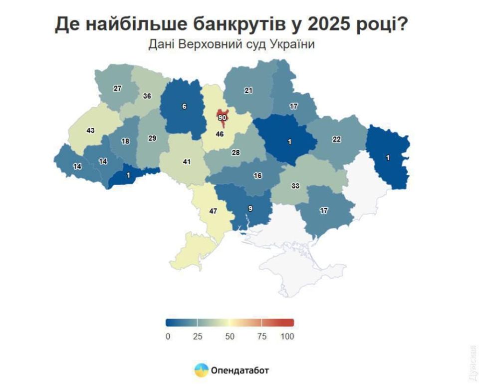 Киев — чемпион по банкротствам в Украине