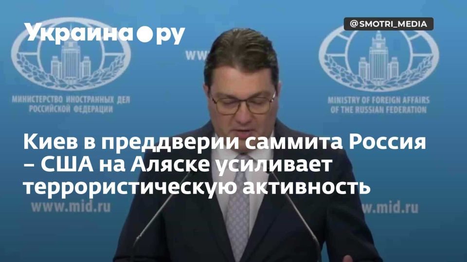 Киев в преддверии саммита Россия – США на Аляске усиливает террористическую активность