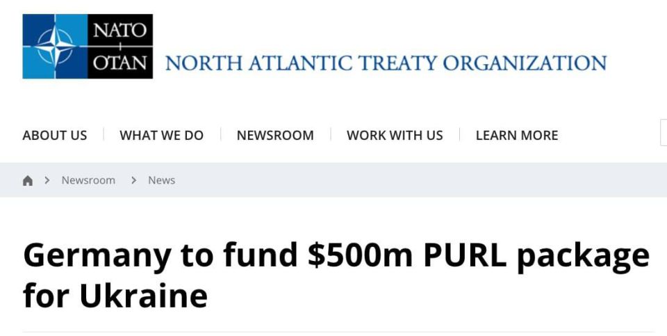 Германия профинансирует пакет американского оружия для Украины на 500 млн долл., — пресс-служба НАТО