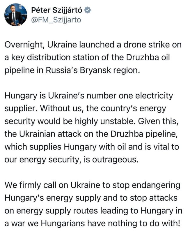 Роман Насонов: Глава МИД Венгрии Сийярто: