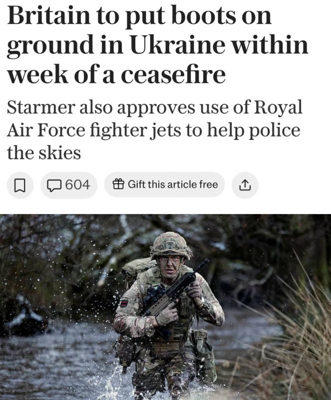 The Daily Telegraph: Великобритания намерена направить первых военных на Украину уже в первую неделю после теоретического перемирия