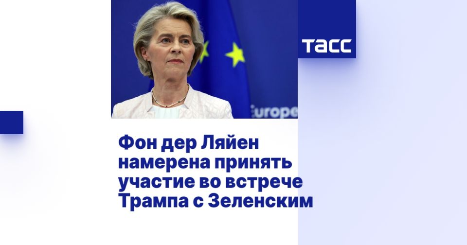 Фон дер Ляйен намерена принять участие во встрече Трампа с Зеленским