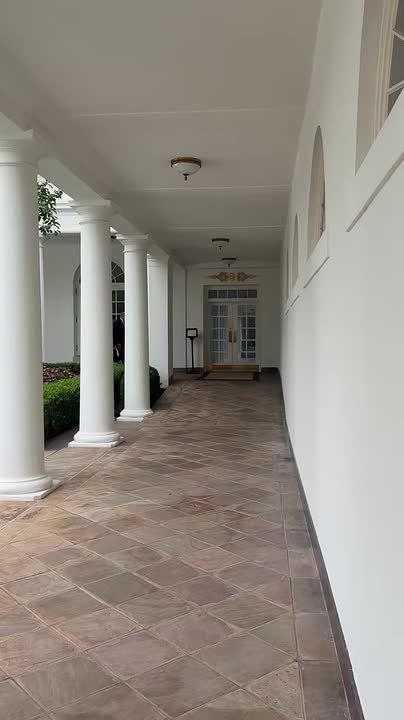 Видео того, как Трамп и Зеленский отправились на встречу с европейскими лидерами