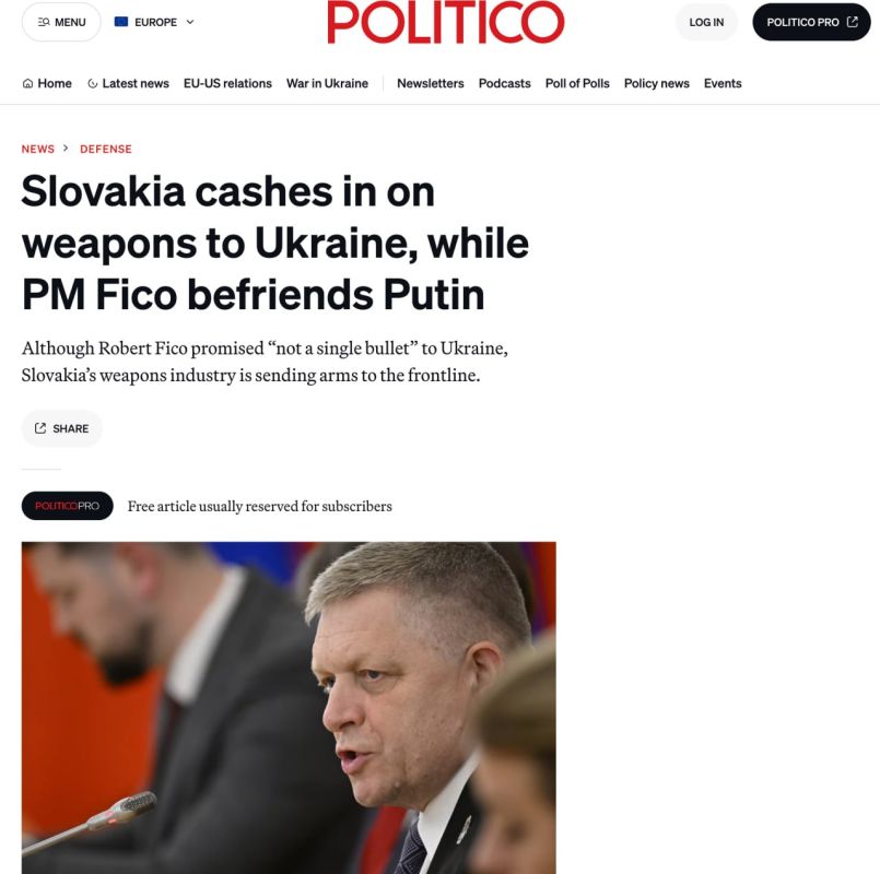 �������� ���������� ��������� ������ �������, �������� �� �������� �������-�������� ������� ����, ��� ������ �� �������� �� ����� ����, ����� Politico