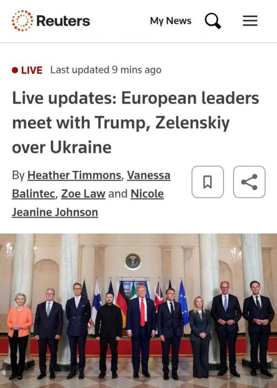 Reuters: Что говорили европейские лидеры на открытой части встречи с Трампом