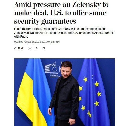 ‘Цель Зеленского — убедить Трампа, что его предложения по завершению войны между Украиной и Россией непрактичны