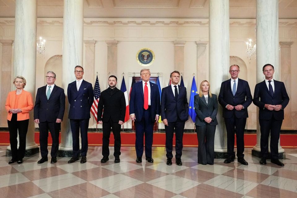 Европейские лидеры в Белом доме исполняли подготовленные роли, сообщило AFP