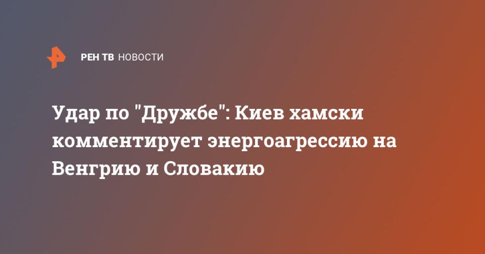 Удар по "Дружбе": Киев хамски комментирует энергоагрессию на Венгрию и Словакию