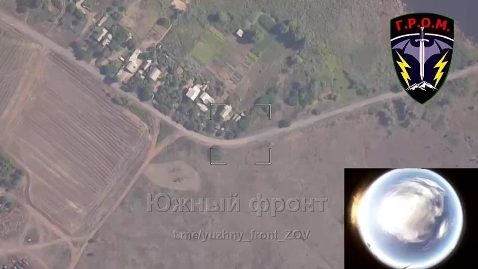 Мощный удар по позициям боевиков попал на видео