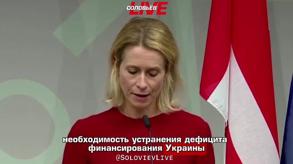 Эстонская воровка Каллас продолжает искать способ похитить российские суверенные активы, чтобы отдать их киевской хунте