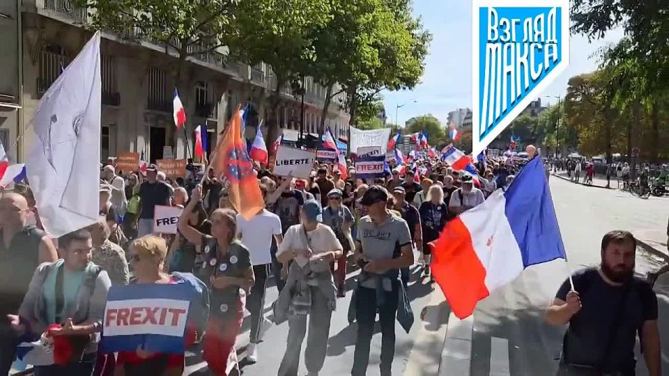 В Париже прошла массовая демонстрация, собравшая более тысячи человек