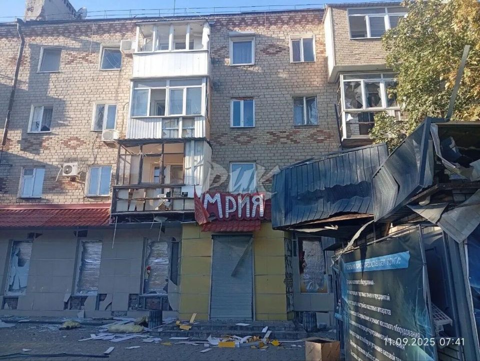 Несколько домов получили повреждения при атаке на Горловку