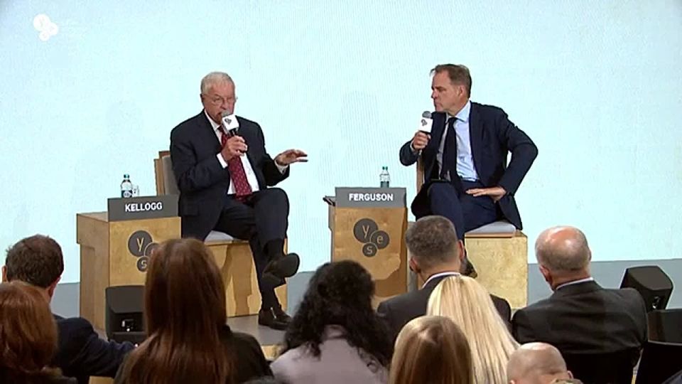 Специальный посланник президента США Кит Келлог на 20-й ежегодной конференции YES, которая в этом году прошла под лозунгом «Как нам завершить войну»