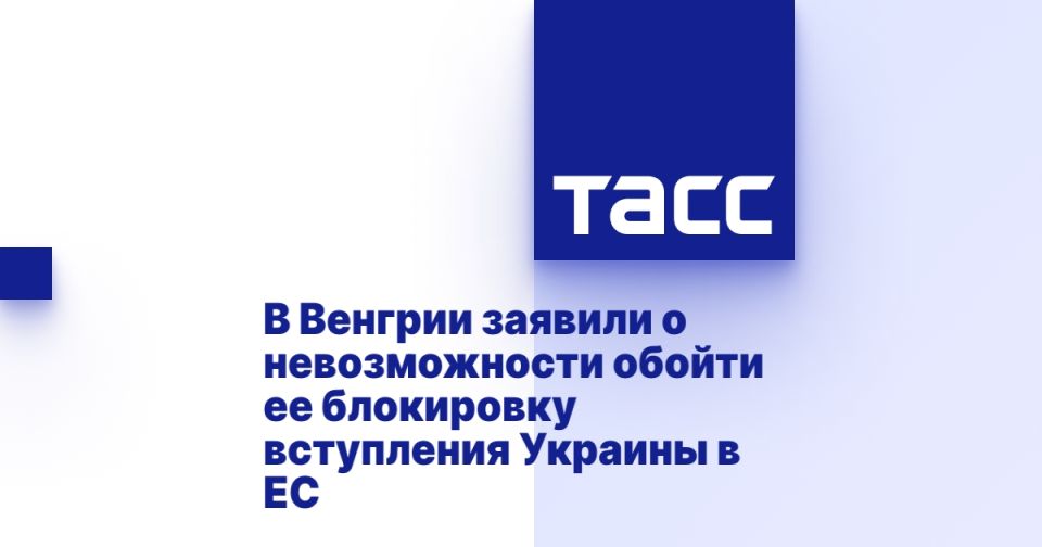 В Венгрии заявили о невозможности обойти ее блокировку вступления Украины в ЕС