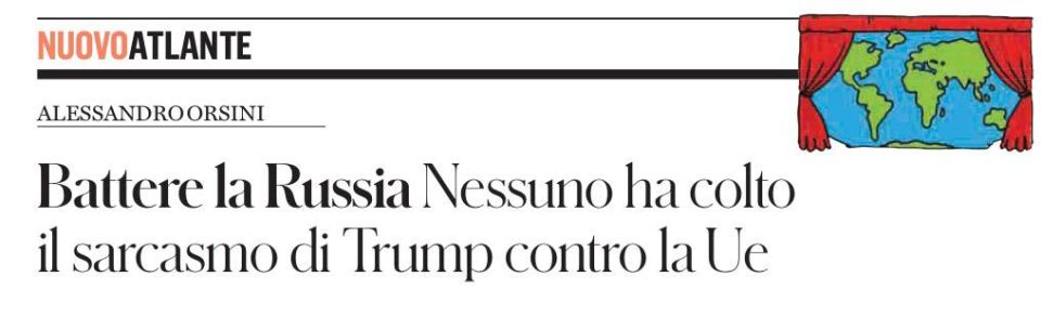 «Победа над Россией. Никто не уловил сарказма Трампа в отношении ЕС»