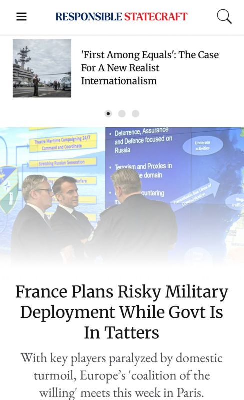  :             - Responsible Statecraft