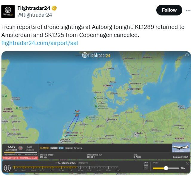 Орбан заявил, что Дании нужно сбивать все иностранные дроны, залетающие в воздушное пространство страны