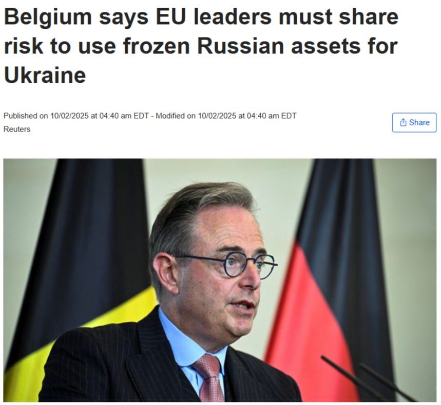 Юрий Баранчик: Несмотря на заявления руководства ЕС о предоставлении «репарационного кредита» Украине, Бельгия отказалась самостоятельно изымать или использовать замороженные российские активы и потребовала гарантий...