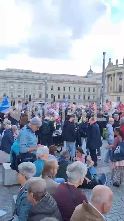 Дееь единства в Германии: в столице тысячи людей вышли на масштабнейший митинг за мир, против поставок оружия Украине и Израилю и