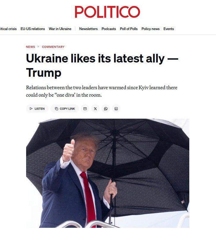 ������ ����� ������ � Politico ��������� �������� ��� � ������� ������� ��������� �����