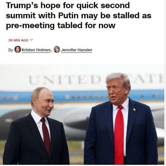 Как сообщает CNN со ссылкой на источники в Белом доме, предстоящая встреча президентов России и США может не состояться в намеченные сроки