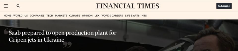 Financial Times: Saab ��������� ������ ������������ �� �������