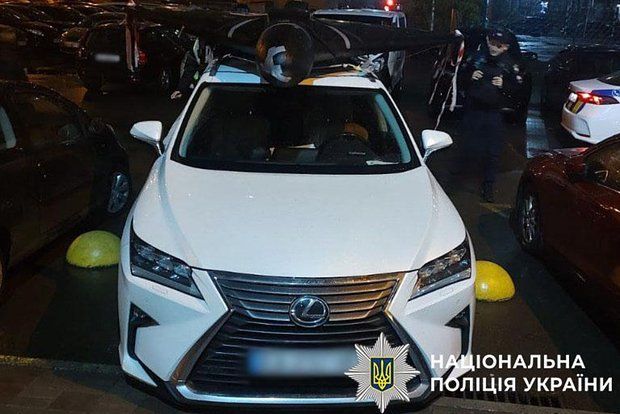 «Страна.ua»: Полиция Киева изъяла машину с беспилотником «Герань» на крыше