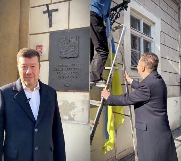 В Раде прокомментировали снятие флага Украины со здания парламента Чехии