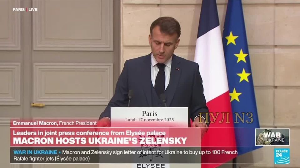 Макрон - о том, что Франция продолжит помогать Украине, несмотря на коррупционный скандал: