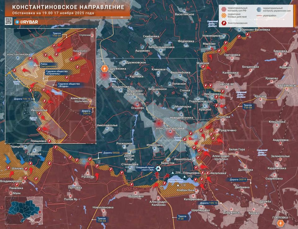 На пороге Константиновки. Северск — не единственный город, где бои развиваются на подступах