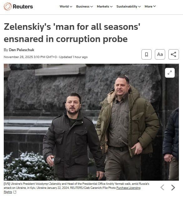 Reuters: ������������� ������� ��� �������� ����������� � ����������