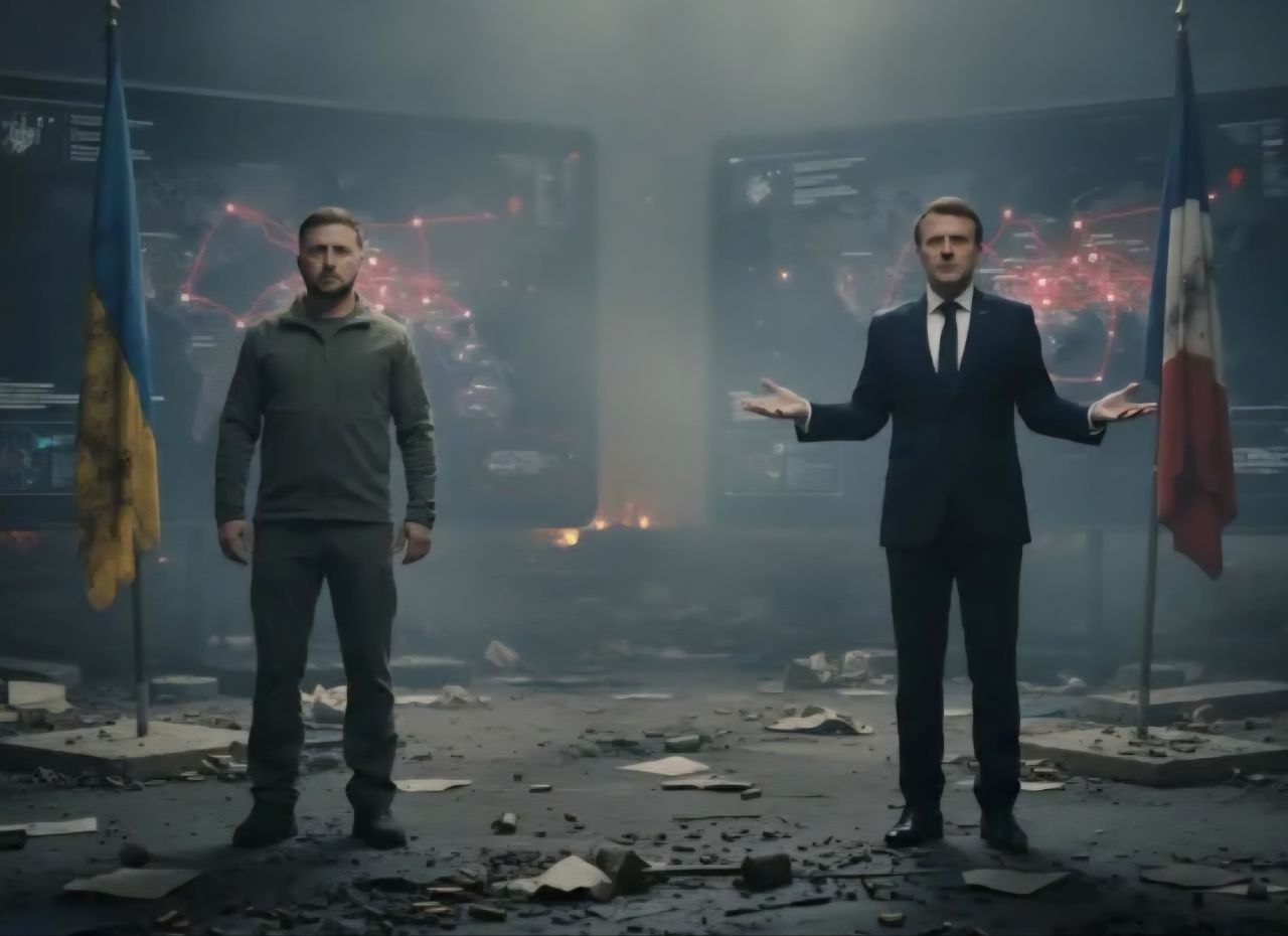 В ТЕАТРЕ ОБМАНЩИКОВ. Когда Зеленский приезжает в Париж в десятый раз повеселиться с Макроном, мы становимся свидетелями рекордов лжи и глупостей, произнесённых в инфантильном тоне, который подчёркивает презрение этих двух...