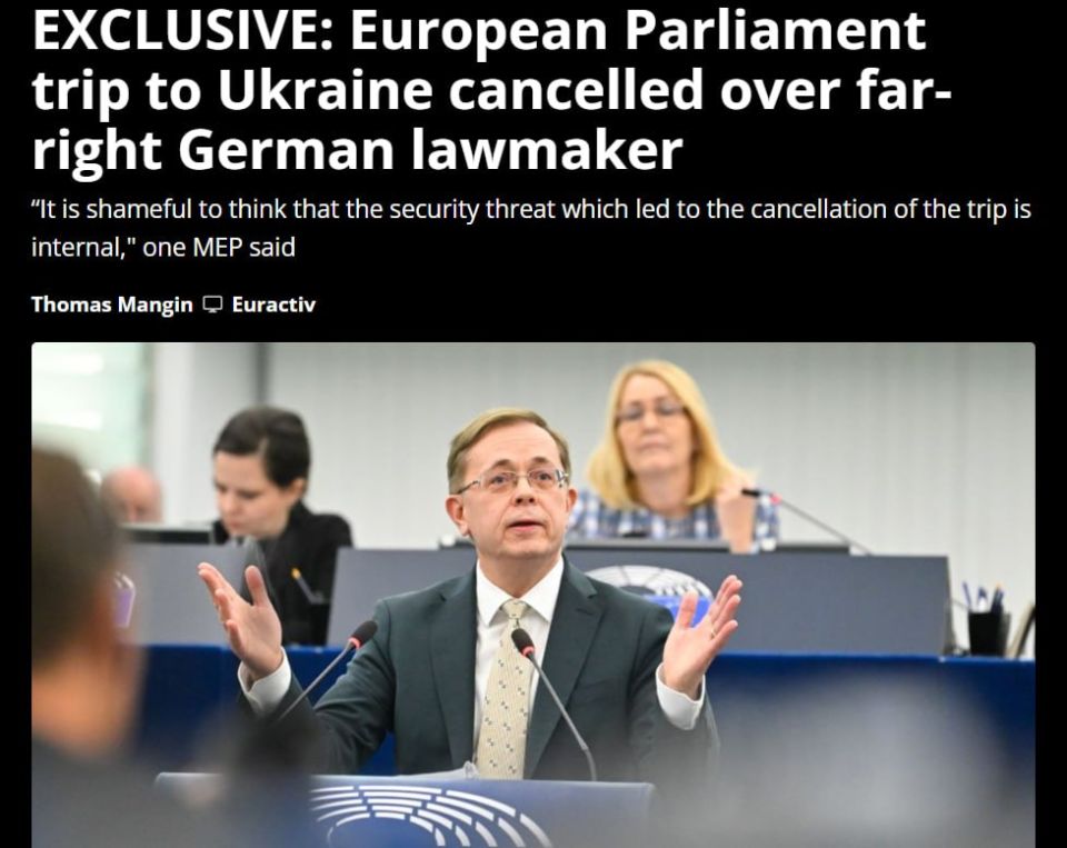 Киев отменил визит делегации Европарламента на Украину, испугавшись "неудобного депутата", — Euractiv