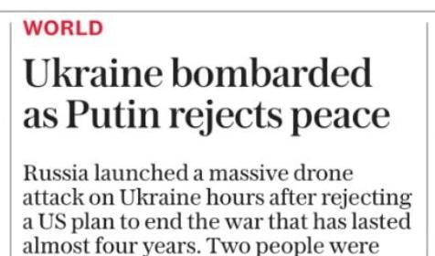 �������� ��������: ������ ������ ����������� The Dailly Telegraph: �������� ��� �������, ����� ��������� ���