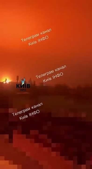 Третью ночь подряд Фастов в Киевской области посещают «Герани»