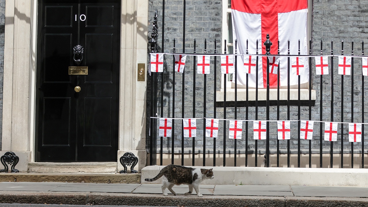 Кот Ларри объяснил «кошачьей дипломатией» отказ зайти в дверь с Зеленским