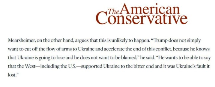 Американский политолог Миршаймер: