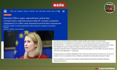 Фейк: США безосновательно обвиняют ЕС в чрезмерной цензуре