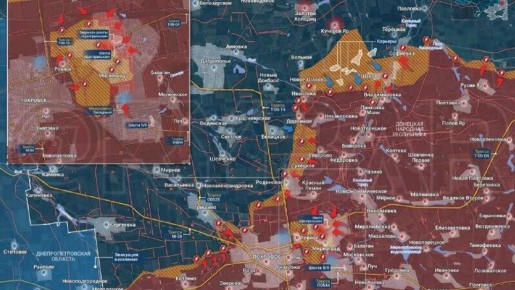 Российские войска сжимают котёл в Мирнограде и продвигаются на Добропольском направлении