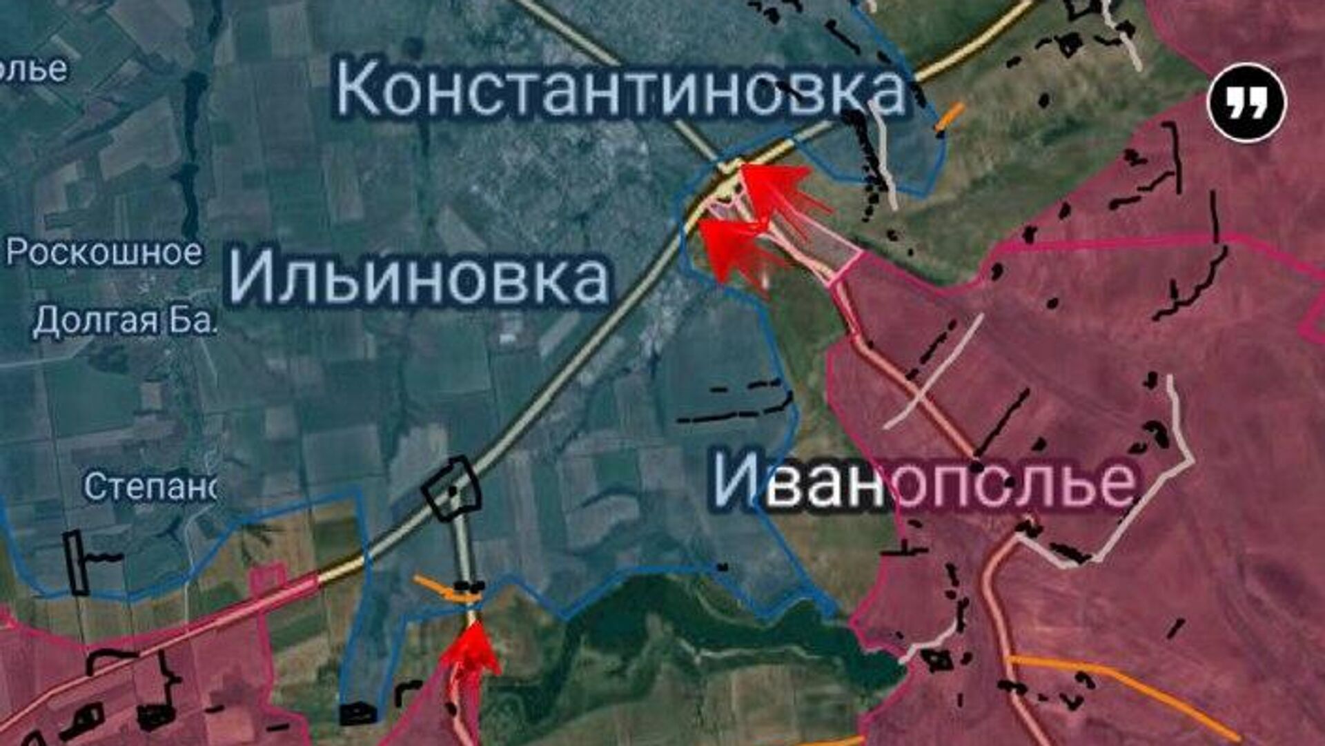 На Константиновском направлении штурмовые группы ВС РФ развивают наступление