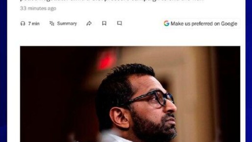 Умеров в США тайно встречался с директором ФБР Пателем, — The Washington Post со ссылкой на источники.