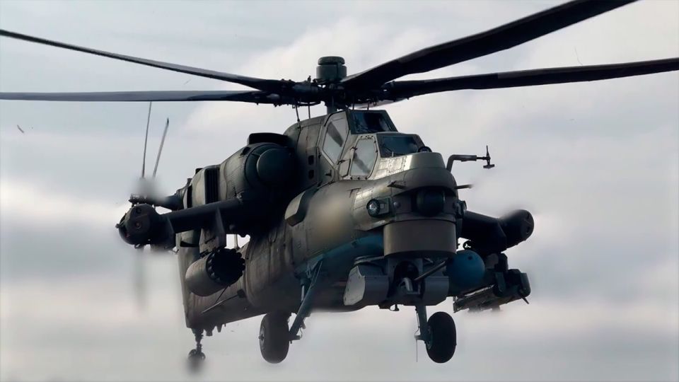 Ми-28НМ поразил технику ВСУ в зоне ответственности группировки «Восток»