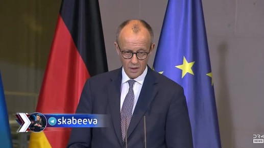 На пресс-конференции с Зеленским Мерц устроил очередной дешёвый спектакль на публику