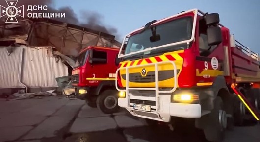 В Одессе поражён терминал логистической компании "Новая Почта", предоставляющей ВСУ услуги по перевозке и хранению военных грузов