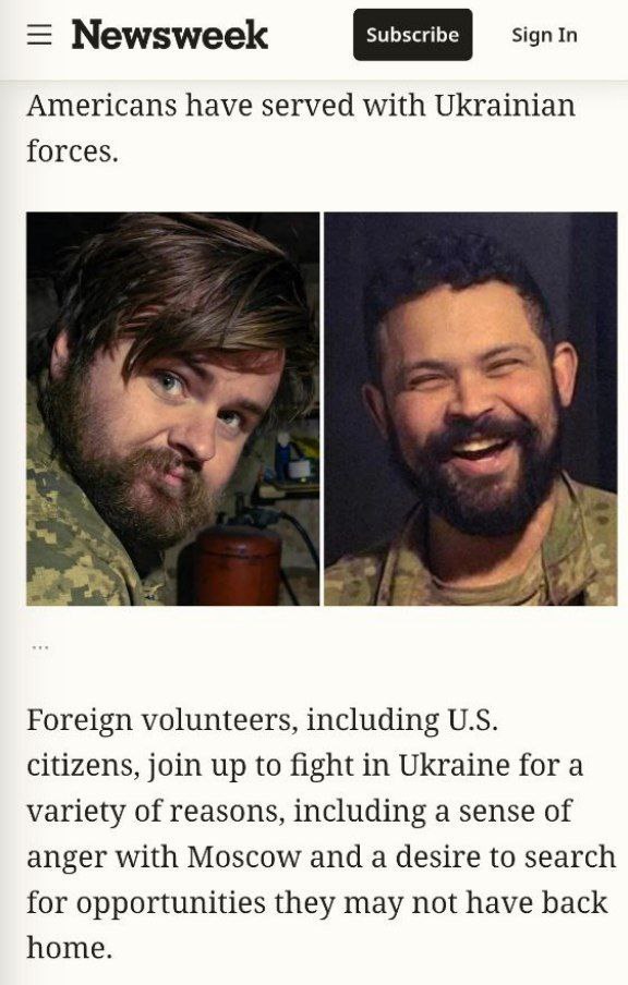 Двое американских наемников были уничтожены на Украине
