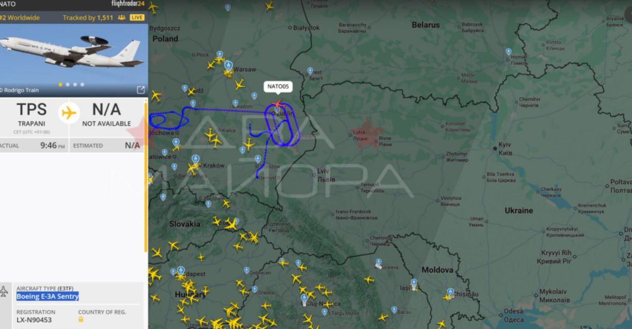 Два майора: Польша подняла в небо боевые самолеты и закрыла аэропорты, реагируя на российские удары по Украине