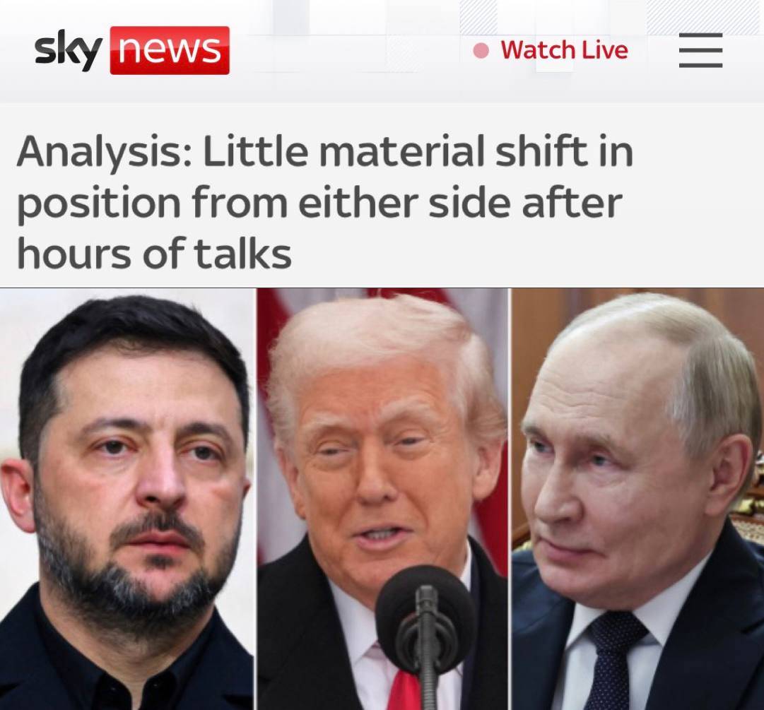 По оценке Sky News, многочасовые переговоры Трампа и Зеленского в Мар-а-Лаго не привели к каким-либо сдвигам